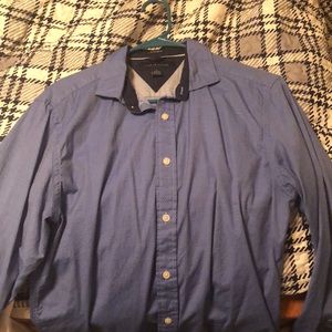 Tommy Hilfiger long sleeve button down, blue